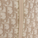 Christian Dior Trotter Canvas Chain Tote Bag PVC Ivory Silver Auth 206261A-3