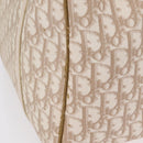 Christian Dior Trotter Canvas Chain Tote Bag PVC Ivory Silver Auth 206261A-6
