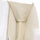 CHANEL V Stitch Hand Bag Lamb Skin Silver Gold CC Auth 206262SAV-25