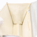 CHANEL V Stitch Hand Bag Lamb Skin Silver Gold CC Auth 206262SAV-26