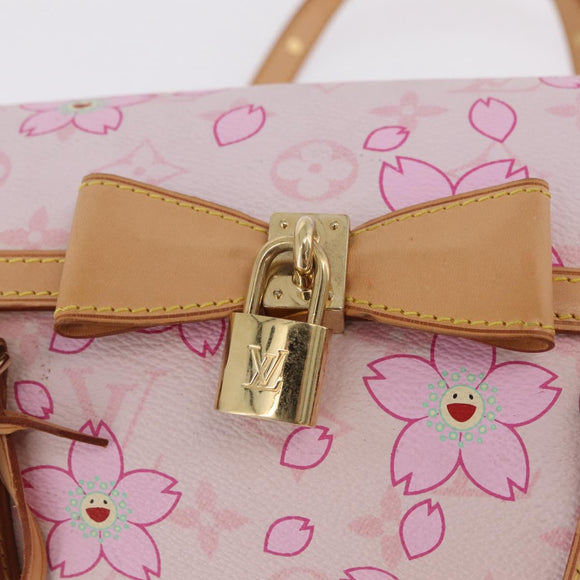 LOUIS VUITTON Monogram Cherry Blossom Papillon 27 Bag Pink M92010 LV Auth 206263