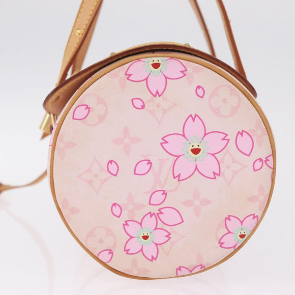 LOUIS VUITTON Monogram Cherry Blossom Papillon 27 Bag Pink M92010 LV Auth 206263