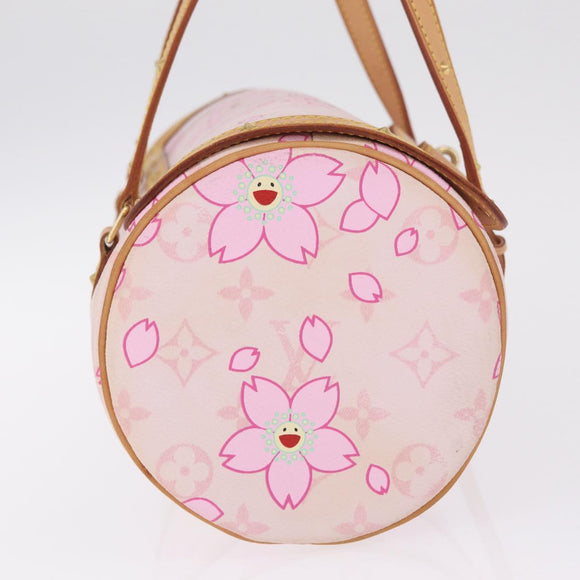 LOUIS VUITTON Monogram Cherry Blossom Papillon 27 Bag Pink M92010 LV Auth 206263