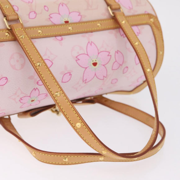 LOUIS VUITTON Monogram Cherry Blossom Papillon 27 Bag Pink M92010 LV Auth 206263