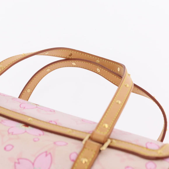 LOUIS VUITTON Monogram Cherry Blossom Papillon 27 Bag Pink M92010 LV Auth 206263