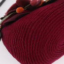 FENDI Mamma Baguette Shoulder Bag Wool Red Gold 8BR180 Auth 206269SM-17