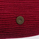 FENDI Mamma Baguette Shoulder Bag Wool Red Gold 8BR180 Auth 206269SM-24