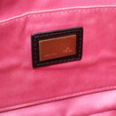 FENDI Mamma Baguette Shoulder Bag Wool Red Gold 8BR180 Auth 206269SM-26