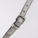 Miu Miu Shoulder Bag Leather Silver Auth 206274M-8