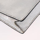Miu Miu Shoulder Bag Leather Silver Auth 206274M-18