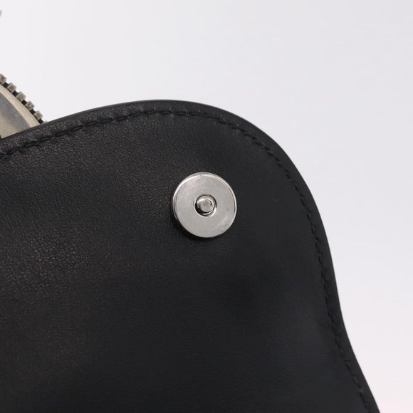 Miu Miu Shoulder Bag Leather Silver Auth 206274M