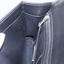 Miu Miu Shoulder Bag Leather Silver Auth 206274M-26