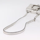 Miu Miu Shoulder Bag Leather Silver Auth 206274M-6