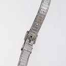 Miu Miu Shoulder Bag Leather Silver Auth 206274M-7
