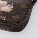 LOUIS VUITTON Monogram Bag print Mini Pochette Pouch M60245 LV Auth 206276M-14