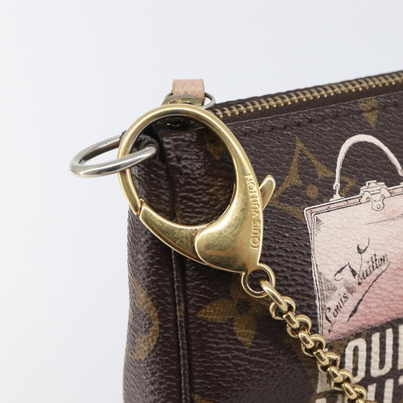 LOUIS VUITTON Monogram Bag print Mini Pochette Pouch M60245 LV Auth 206276M