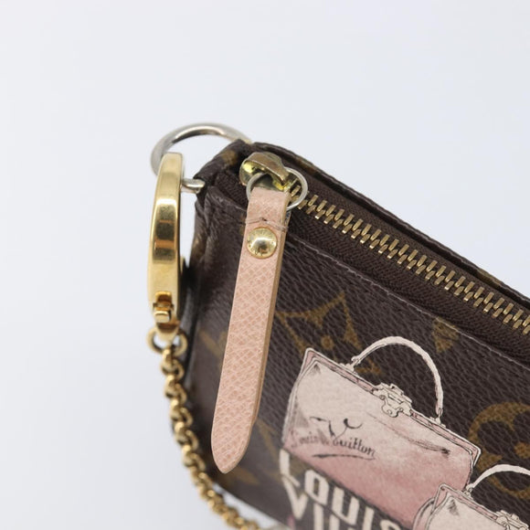LOUIS VUITTON Monogram Bag print Mini Pochette Pouch M60245 LV Auth 206276M