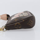 LOUIS VUITTON Monogram Bag print Mini Pochette Pouch M60245 LV Auth 206276M-4