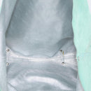 Tiffany & Co. Tote Bag Suede Turquoise Blue Silver Auth 206280A-11