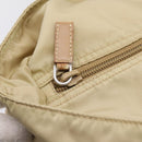 PRADA Tote Bag Nylon Beige Silver Auth 206281A-15