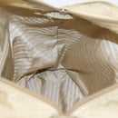 PRADA Tote Bag Nylon Beige Silver Auth 206281A-19
