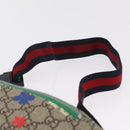 GUCCI GG Supreme Children's Body Bag PVC Beige Silver 502095 Auth 206282M-14