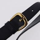 Salvatore Ferragamo Shoulder Bag Leather Navy Gold Auth 206283A-9
