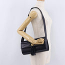 Salvatore Ferragamo Shoulder Bag Leather Navy Gold Auth 206283A-27