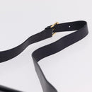 Salvatore Ferragamo Shoulder Bag Leather Navy Gold Auth 206283A-14