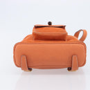 GUCCI Bamboo Backpack Suede Orange Gold 003 2058 0030 Auth 206284-11