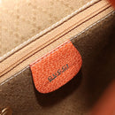 GUCCI Bamboo Backpack Suede Orange Gold 003 2058 0030 Auth 206284-21