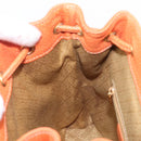 GUCCI Bamboo Backpack Suede Orange Gold 003 2058 0030 Auth 206284-24