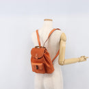 GUCCI Bamboo Backpack Suede Orange Gold 003 2058 0030 Auth 206284-29