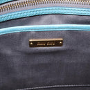 Miu Miu Vitellolux Matelasse Bag Leather 2way Turquoise Blue Gold Auth 206286M-24