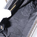 Miu Miu Shoulder Bag Leather Black Gold Auth 206289-11