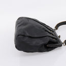 Miu Miu Shoulder Bag Leather Black Gold Auth 206289-4