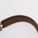 PRADA Chain Tote Bag Nylon Brown Silver Auth 206291-16