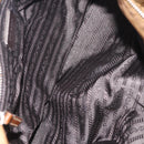PRADA Chain Tote Bag Nylon Brown Silver Auth 206291-9