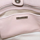 Miu Miu Matelasse Chain Shoulder Bag Leather 2way Pink Silver Auth 206292A-25