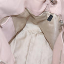 Miu Miu Matelasse Chain Shoulder Bag Leather 2way Pink Silver Auth 206292A-27