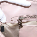 Miu Miu Matelasse Chain Shoulder Bag Leather 2way Pink Silver Auth 206292A-28