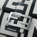 FENDI Mamma Baguette Shoulder Bag Leather Mark Jacobs Black 8BR600 Auth 206295M-23