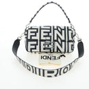 FENDI Mamma Baguette Shoulder Bag Leather Mark Jacobs Black 8BR600 Auth 206295M-35