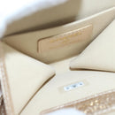 CHANEL Matelasse Coin Purse & AirPods Pro Case Lamb Skin Gold CC Auth 206296M-15