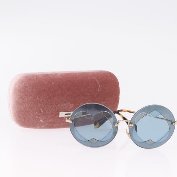 Miu Miu Sunglasses metal Silver Auth 206297A