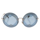 Miu Miu Sunglasses metal Silver Auth 206297A-13