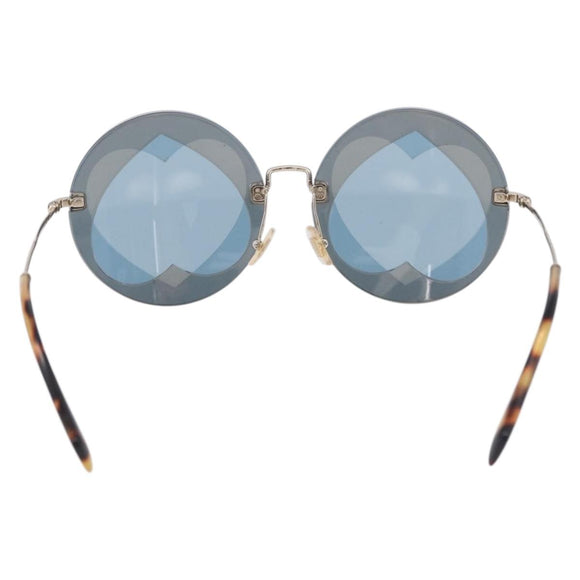 Miu Miu Sunglasses metal Silver Auth 206297A