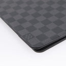LOUIS VUITTON Damier Graphite Agenda Bureau Note Cover R20974 LV Auth 206298V-16