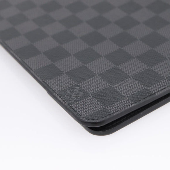 LOUIS VUITTON Damier Graphite Agenda Bureau Note Cover R20974 LV Auth 206298V
