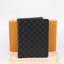 LOUIS VUITTON Damier Graphite Agenda Bureau Note Cover R20974 LV Auth 206298V-12